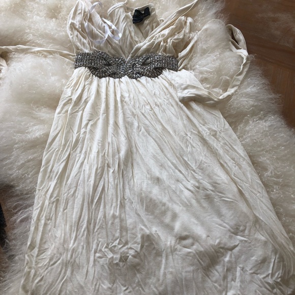 KOPA Dresses & Skirts - VGC Kopa vintage women’s dress with built in luxury heavy jewel bust sash SZ M!!